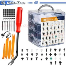 1115Pcs Car Retainer Auto Fasteners Push Trim Plastic Clips Pin Rivet Bumper Kit