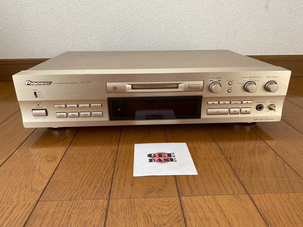 PIONEER MJ-D7 MD Minidisc Player Recorder Deck Confirmed PIONEER MJ-D7 MD Minidisc Player Recorder Deck Confirmed
