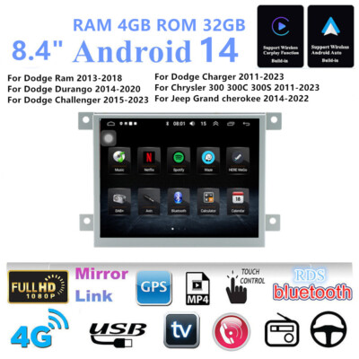 8.4'' For 11-23 Chrysler 300 Dodge Charger Carplay Stereo Radio GPS Nav Head Unit