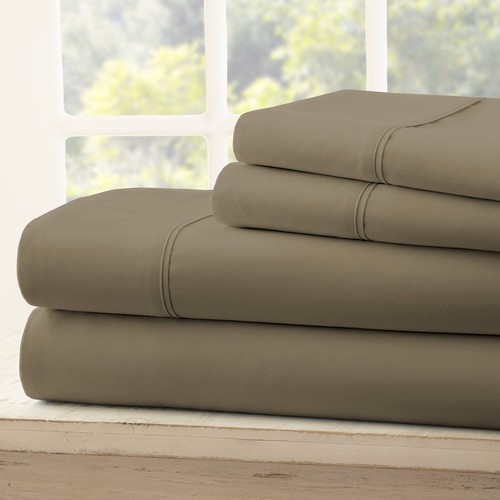 All Season Ultra Soft 4 Piece Bed Sheet Set by Kaycie Gray Basics Collection - Picture 16 of 31