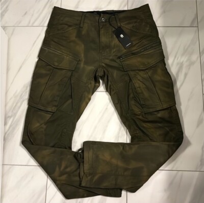 G-Star Raw Men's Rovic Zip Regular Tapered Cargo Pants Green Brown $220 New
