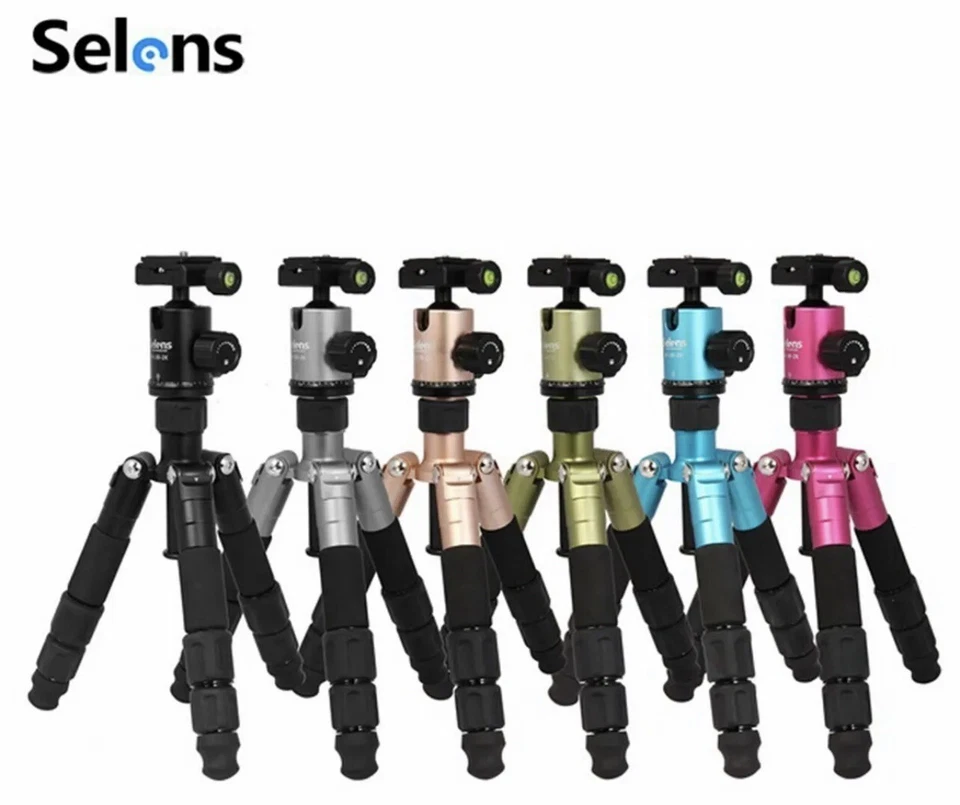 Selens 19.7" Aluminum Mini Camera Tripod Monopod DSLR Stand - New Open Box, MINT - Image 3 of 4
