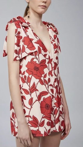 Keepsake tutina pagliaccetto donna tutto legato rosso floreale taglia small - Foto 3 di 12