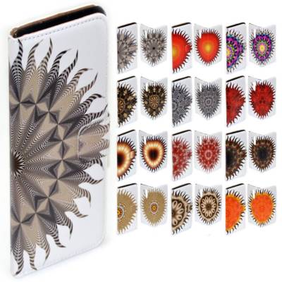 For Apple iPhone Series - Sunray Pattern Print Wallet Leather Phone Cover #1