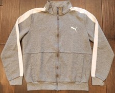 Puma Full Zip Knit Track Jacket 584802 Gray Men's Small
