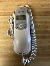 Corded Telephone AT T Trimline Phone TR1909 White Wall Mount