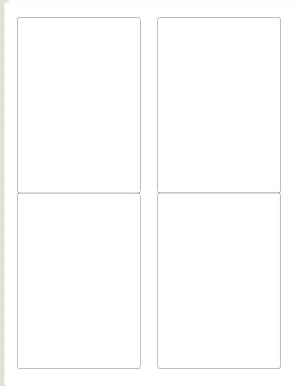 PACKZON Blank Sticker Labels - Sample Image