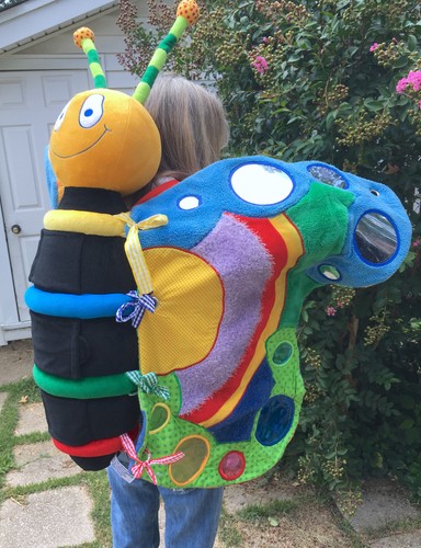 Teaching Butterfly Preschool Sensory Play Adult Costume Backpack Style Wearable - Picture 8 of 10