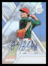 Jordan Holloway Auto 2017 Panini Elite Extra #126 Miami Marlins