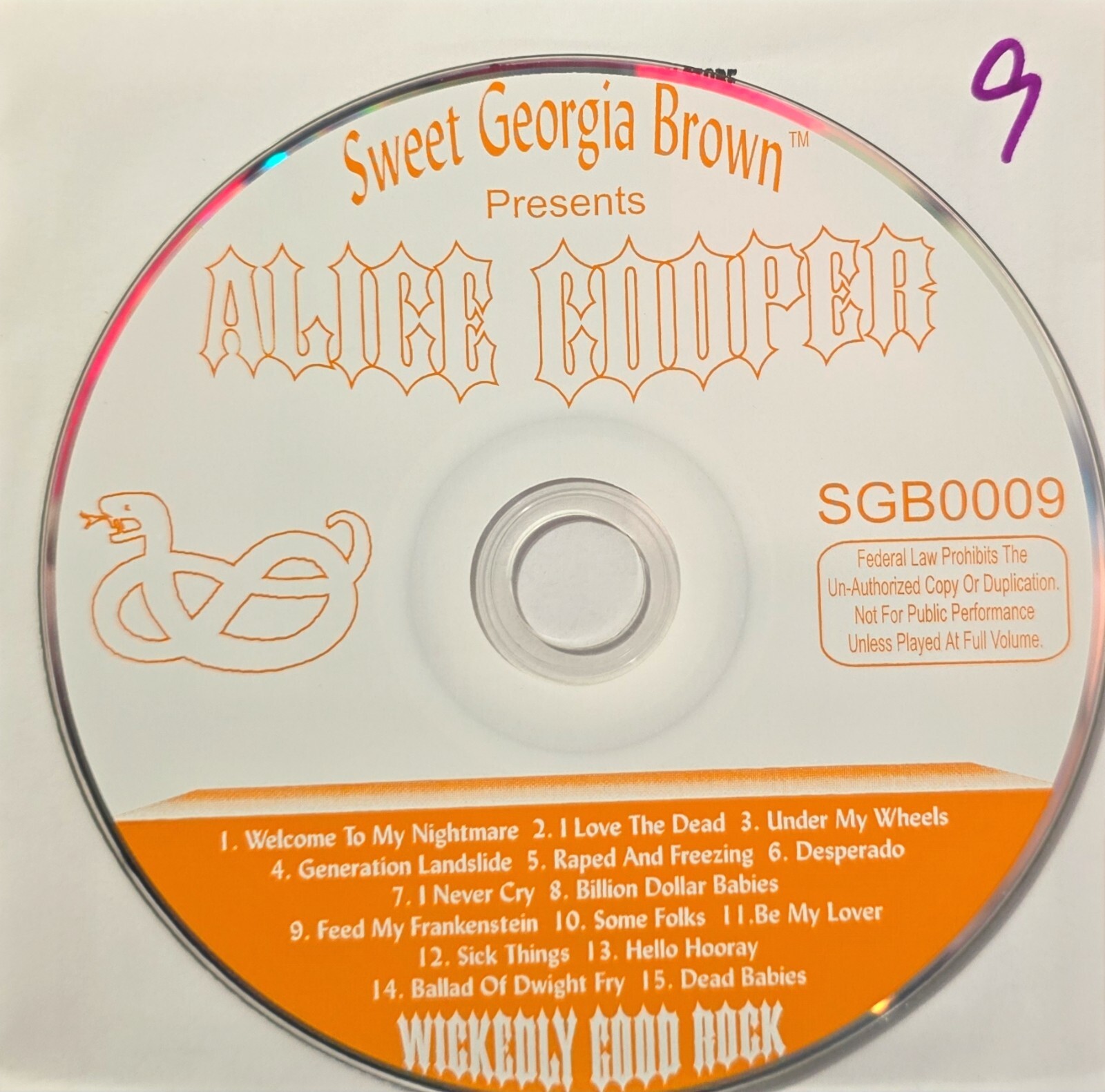 ALICE COOPER Sweet Georgia Brown Karaoke CDG – FUNAAB Zoo Park