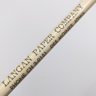 c1950s Des Moines, IA Langan Paper Company Larry Brown Advertising Pencil G1