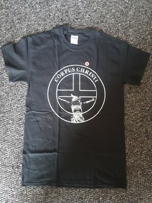Crass Corpus Christi Records T Shirt BLACK SMALL Punk UK