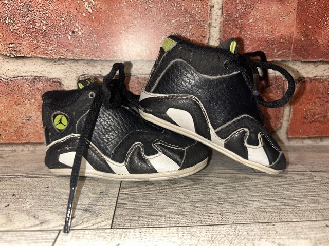 VTG OG Nike Air Jordan XIV 14 Indiglo Toddler Infant Crib CB 1998 sz 1C VTG OG Nike Air Jordan XIV 14 Indiglo Toddler Infant Crib CB 1998 sz 1C