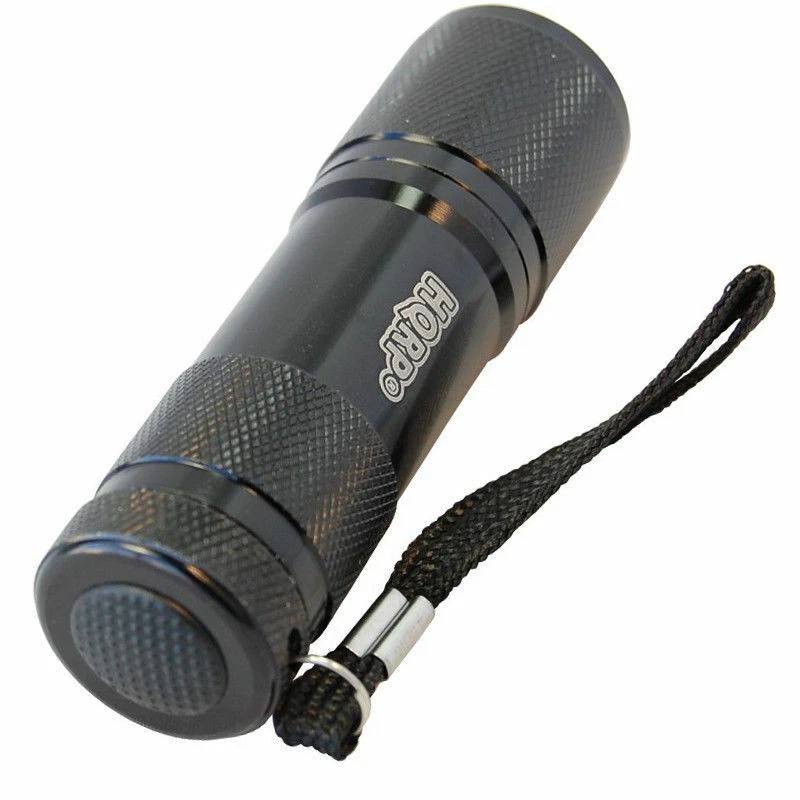 HQRP Vert 9-LED's Lampe Torche Léger Interrupteur Pression Nuit Chasse Pêche - Photo 2/3