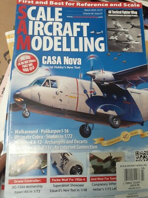 Scale Aircraft modelling, Casa Nova Vol.40 Issue 01 /march 2018