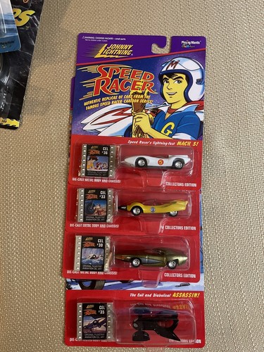 johnny lightning speed racer 4 Car Set New In Box