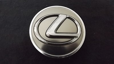 Lexus OEM Wheel Center Cap Hyper Silver Finish 2 7/16'' Base:>PC+ABS