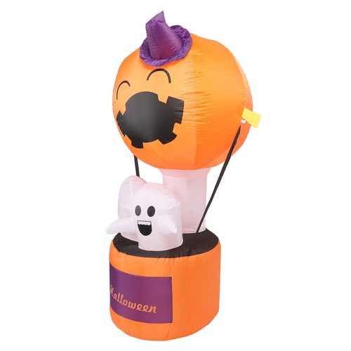 (US Plug 100‑120V)1.8m Inflatable Ghost Balloon Eye Catching Pumpkin Blow Up US - Picture 10 of 23