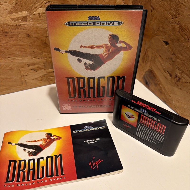 Dragon The Bruce Lee Story Sega Mega Drive. Complete. Excellent Cond. Tested.⭐️