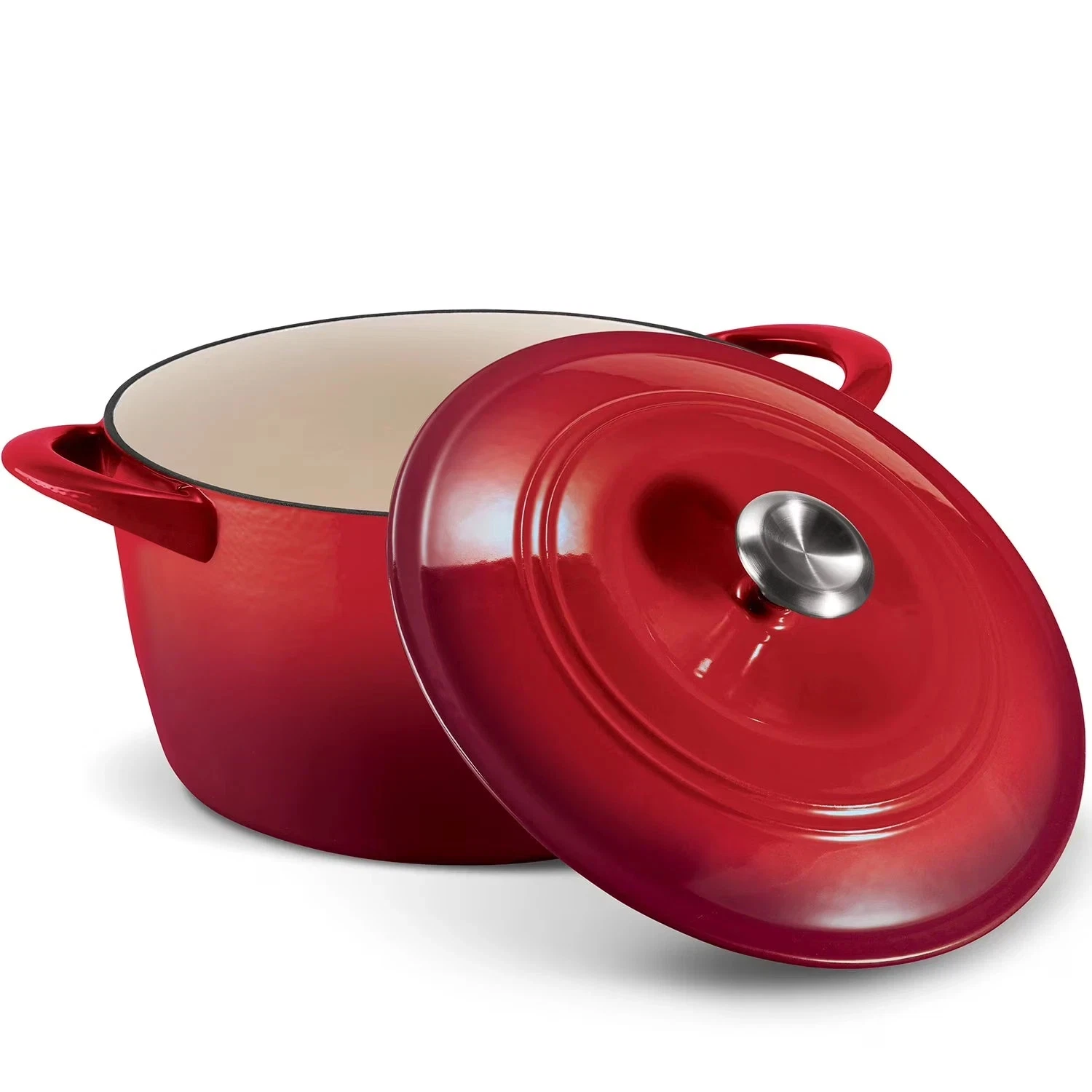 Tramontina Enameled Cast Iron 7-Quart Covered Round Dutch Oven - NEW