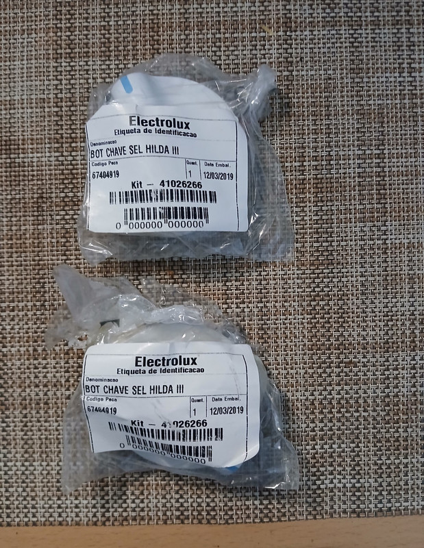 Electrolux White Switch Button Set of 2 for HILDA III, MPN 67404919 41026266