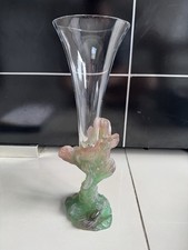 Daum France Nature 62 Pate de Verre Crystal Vase Signed Limited Edition Boxed