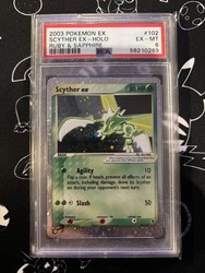 Scyther ex 102/109 EX Ruby & Sapphire Holo Rare