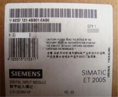 6ES71314BB010AB0 New Digital Input Module 6ES7131-4BB01-0AB0   vx #za