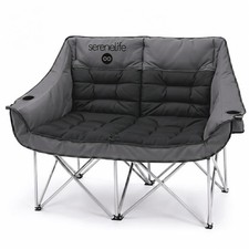 Camping Loveseat for Couples, Friends  Families, Double Camping Chair, Folda...