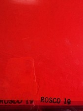 Rosco Gels Roscolux Supergel 19 Flame Lighting Gel Sheet