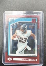 2024 Panini Clearly Donruss - Rated Rookie Audric Estime #93 Red /99 (RC)