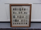 Authentic Native American Arrowheads Lot Of 36 Framed And Ready To Be Displayed  — photo 4