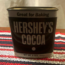 Hershey's Cocoa "Great for Baking" Tin Can - Bakery & Baking Advertising