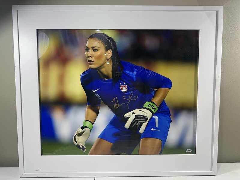 Hope Solo 20x16 Signed Framed Photograph With COA