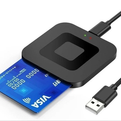 X05 Chipkartenleser USB A 2.0 eckig für Bankkarte und E-Steuern IC DNI