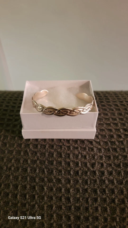 Set Of 3 Adjustable Montana Silversmith Bracelets 6.6" Rope With Hearts Scrolls - Image 2 of 4