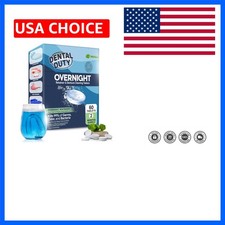 Gentle Yet Effective Overnight Denture Cleaner - 60 Tablets for Dental Freshness