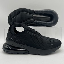 Womens Size 8 Nike Air Max 270 Triple Black Running Shoes AH6789 006 NEW
