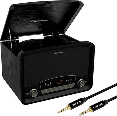 Electrohome Vinyl Record Player with Bonus 3.5mm Aux Cable