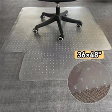 Office Chair Mat for Carpet 48"x36" Transparent Computer Desk Chair Mat with Lip