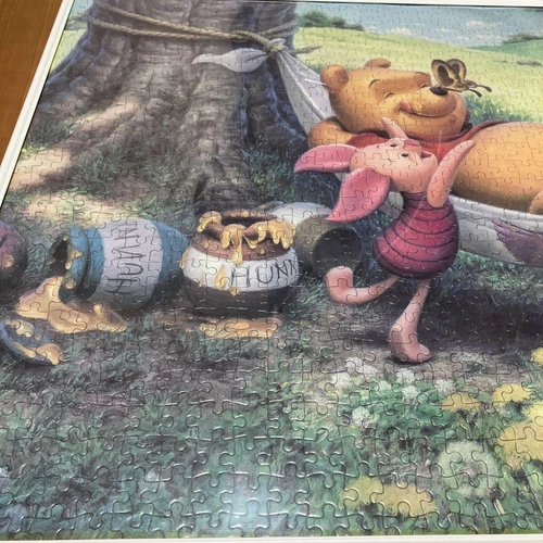 Discontinued Product Winnie The Pooh Jigsaw Puzzle 1000 Happy Hammock CK - Picture 2 of 7
