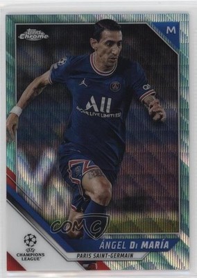 2021 Topps Chrome UCL Aqua Wave Refractor 56/199 Angel Di Maria Ángel María 6l7