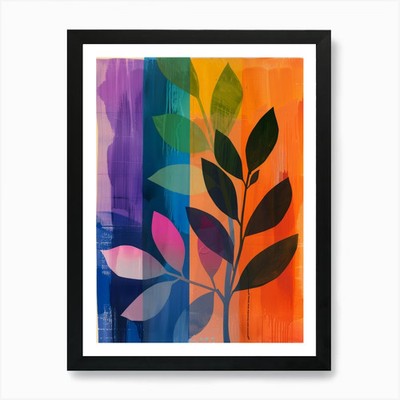 Blätter auf einem Baum Kunstdruck gerahmt Wandbild Poster Leinwanddruck Bild
