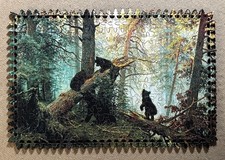 FoxSmartBox 390 Piece Wooden Jigsaw Puzzle - Morning in a Pine Forest Complete