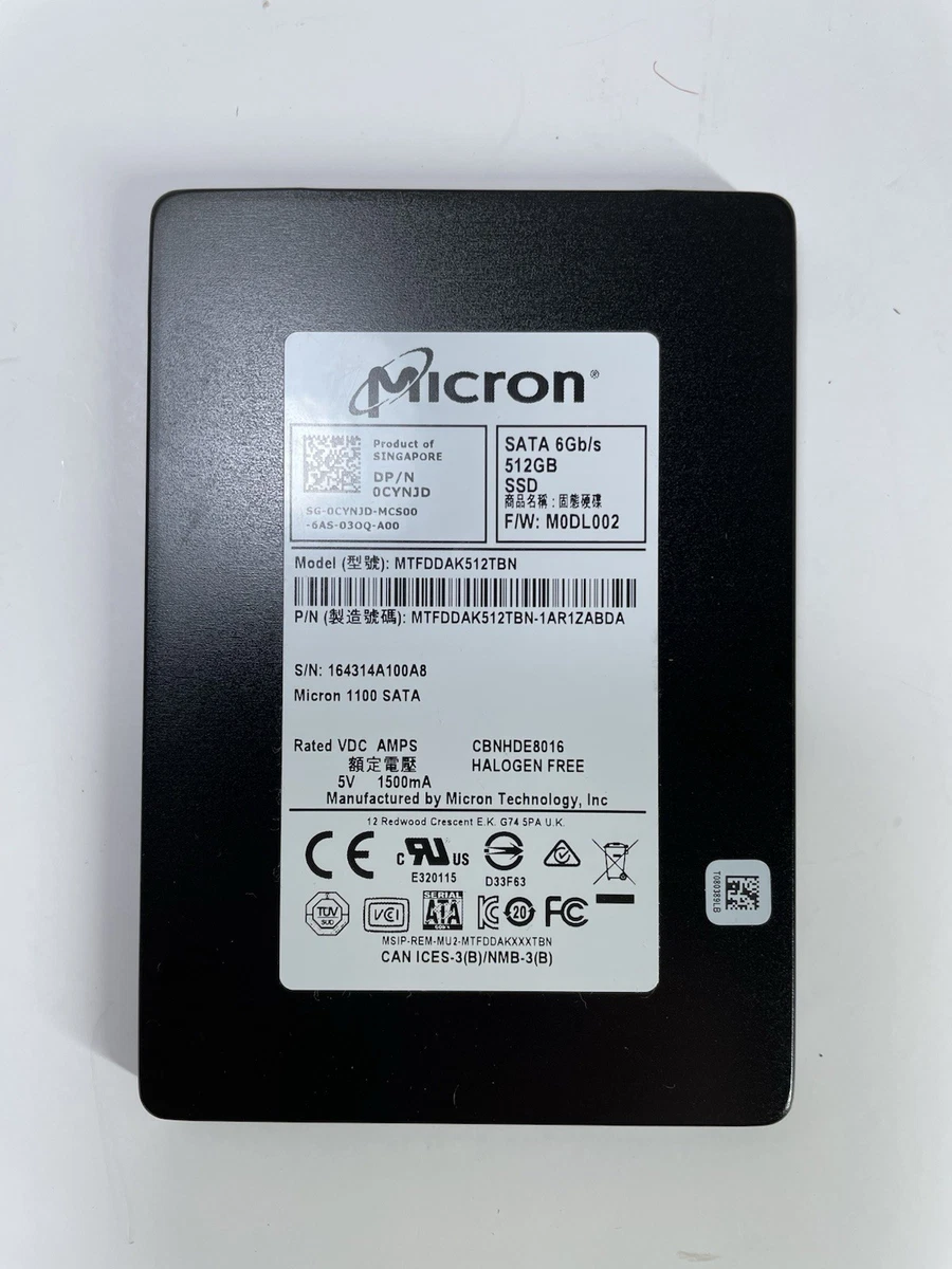 Micron SATA III 512 GB Solid State Drives for sale | eBay