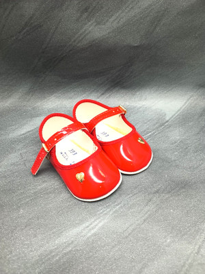 Baby s First Shoes Vintage Red Heart Size 0 Made in USA