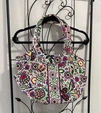 Vera Bradley Hobo Shoulder Bag Multicolor Floral Paisly Tote Bag