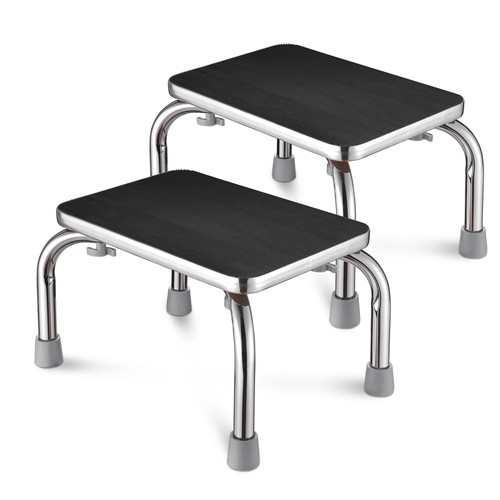 Medical Steel Step Stool Anti-Slip Platform Footstool for Seniors Adults 2 Packs - Picture 3 of 9