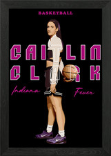 Caitlin Clark Indiana Fever Basketb Framed Wall Art Poster Canvas Print Picture