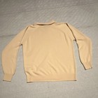Designers Originals Men's Cotton Knit Beige Collared Pullover Sweater L — photo 2